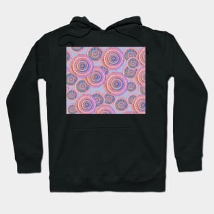 Abstraction Strange Slices Lilac Orange Hoodie